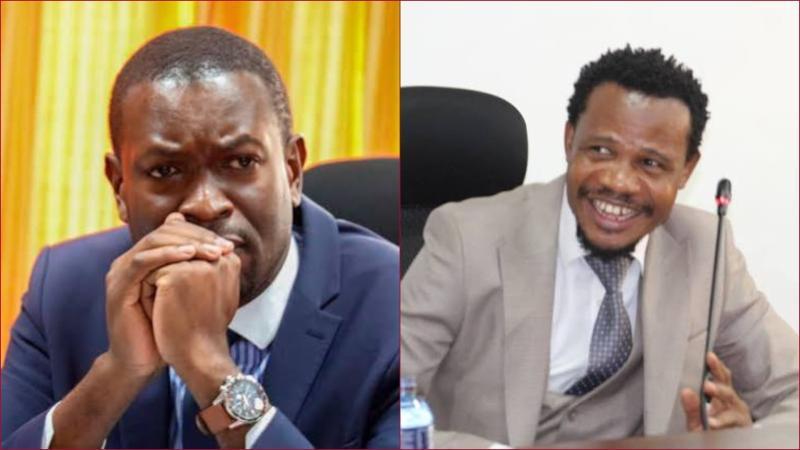 File photos of Senator Edwin Sifuna and Mumias East MP Peter Salasya.